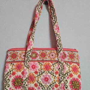 Vera Bradley Floral Pink Tote Bag